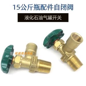 Gas Bottle 15kg Gas Tank Switch Self-Closing Valve Angle Valve Liquefied Gas Cylinder Angle Valve Coal Pure Copper Thickened Valve