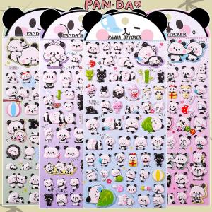 Panda Stickers Cartoon 3D Bubble Handmade Early Education Reward Stickers for Kindergarten Childrens Play Toys