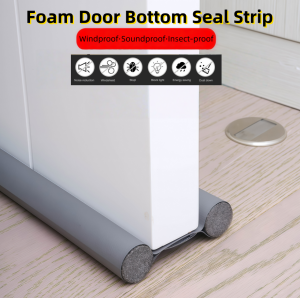 Foam Door Bottom Seal Strip Windproof Soundproof Dustproof Sticker for Bedroom Door Gap Insulation and Energy Saving