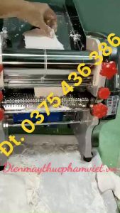 Máy cán bột cắt sợi mì  bánh canh chạy điện 220v FKM200