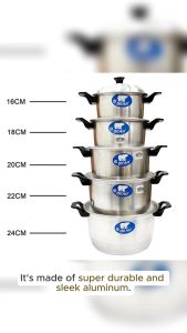 BEAR CASSEROLE ALUMINUM POT