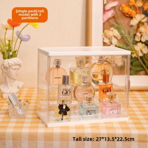 Desktop Perfume Shelf Acrylic Bedroom Dresser Storage Box Internet Celebrity Large Capacity Multifunctional Dustproof Box