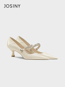 Josiny | Stiletto Heel Mary Jane Pumps Sparkling Crystal Comfortable 2026 New Style