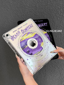 Purple Record Rotating Magnetic Absorption Split Case for Xiaomi Tablet 7 Pad6Pro New 11.2 Inch Pen Slot Acrylic Hard Shell Book Style MI6