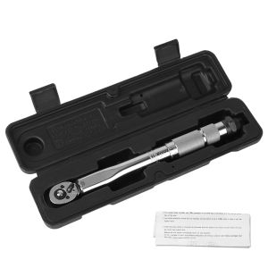 Professional Spanner Hand Tool 1/4 Drive Adjustable Torque Wrench For Car Bicycle Motorbike Use 5-25N.m Micrometer