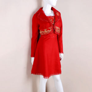 Vintage Bridal Inventory Wool Dress 2-Piece Set
