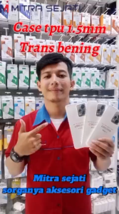 Mitra Sejati Case 1.5mm Transparan Bening Casing Handphone Softcase