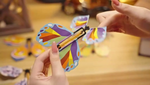 Magic Butterfly Flying In The Book Fairy Rubber Band Powered Wind Up Butterfly Toy Great Surprise Gift