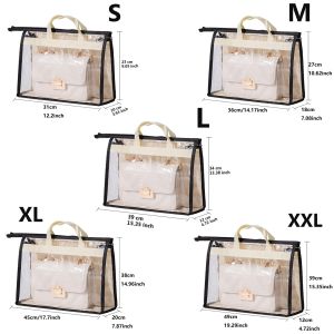 Transparent handbag storage dust-proof shoulder bag storage bag moisture-proof dust-proof storage bag suitable for clothes 5 s