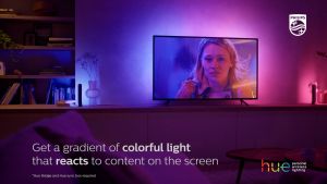 Philips Lighting Hue Play TV Gradient LED Backlight for 65 inch TVs (KR Plug) | Sync with TV Music and Gaming Hue Hub & Hue Sync Box Required | TV Backlight