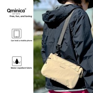 Qminica Lightweight Crossbody Bag Womens Multi-layer Waterproof Single Shoulder Bag Casual Leisure Storage Bag