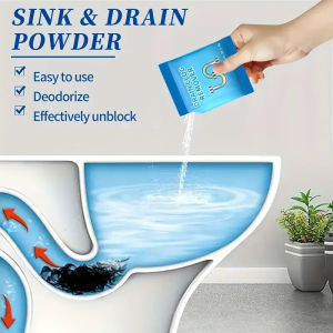 5pcs Instant Kitchen Sink Drain Strainer - Powerful Formula for Quick Unclogging of Kitchen Sinks Toilets & Pipes