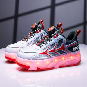 KUOBURENSHENG | Charging Light Emitting Breathable Roller Shoes