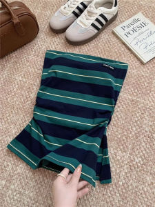 Áo Vest Không Tay Ngắn Ôm Vừa Vặn Phong Cách Mỹ Cổ Điển Dành Cho Nữ Mùa Hè Mới Ra Mắt Áo Khoác Ngoài Thời Trang in Sọc