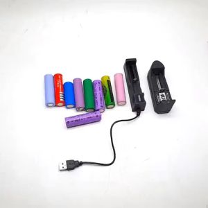 Pin sạc 18650 65mm 50mm đầu bằng 3.7V 1200mAh đến 6800mAh Cell pin 18650 Li-Ion. Dùng cho quạt MINI tông đơ Micro.