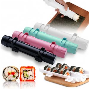 DIY Food Grade Sushi Mold Cylindrical Rocket Sushi Tube Tool Rice Ball Nori Rice Mold Kitchen Portable Hand Cooking Making
