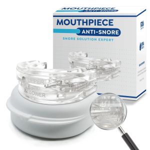 Anti-Snoring Mouth Guard Adjustable Mouthpiece - Night Time Teeth Mouthguard & Sleeping Bite Guard for Bruxism and Stop Snoring