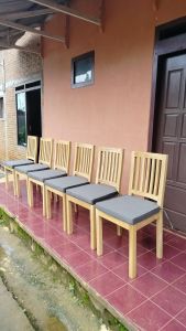 kursi cafe pesanan Moh faiq kayu jati