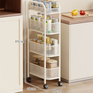 evesigar | Moveable Multi-layer Storage Rack For Narrow Spaces Near Washer Or Balcony