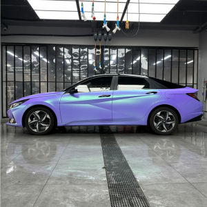 Satin Lật Sông Băng Màu Xanh Oải Hương Bọc Vinyl Phim 152Cm Decal Tự Dính Cho Xe Máy & Ô Tô Không Phát Hành Xe Ô Tô