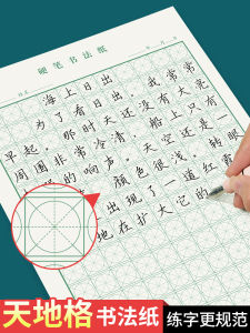 Hard Pen Calligraphy Practice Book A4 Size Grid Paper for Writing Practice Control Pen Training Primary School Students Basic Entry Training