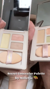 [MilleFée] MilleFee Secret Concealer Palette + Mini Puff