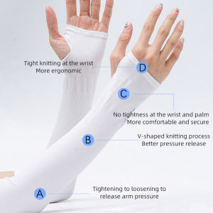 Summer Ice Silk Arm Sleeves Riding Sports Sunscreen Arm Cuff Sleeve Fishnet Fingerless Long Gloves Black Punk Rock Mesh Glove