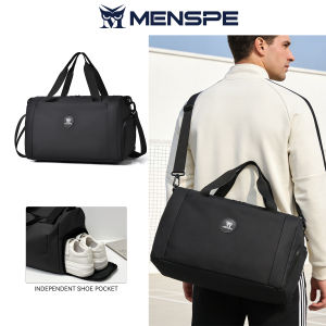 MENSPEMens Travel Bag Handbag Fashion Sports Bag  Luggage Bag Waterproof Fitness Bag Shoulder Bag Outdoor Sling Bag Gym Fashion Men Women Dry Wet Separation Portable Travel Yoga Swimming Bag