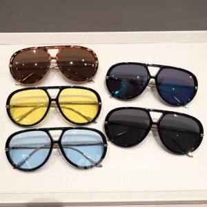 Double Bridge Aviator Sunglasses Women Leopard Sunglasses Tortoise Frame Gold Metal Temples UV400 Fashion Glasses Cat Eye Shades