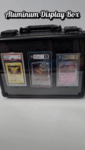 【Morgan Games】[Ready Stock] Premium Aluminium Grading Slab Storage Box Case with Combination Lock