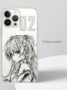 Cartoon Anime Line Eva iPhone 13 pro Huawei Honor Xiaomi Redmi Oppo Vivo Mobile Phone Case Protective Cover Shell