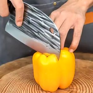 Chefs Knife Forged fish Head Chop Bone Knife Meat Cleaver Handmade Kitchen Knife COD Meat slicing Vegetable cutting Butcher & Chef Kitchen knives