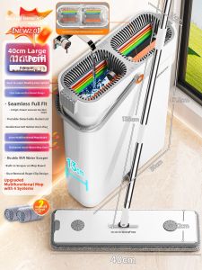 Joybos | Wet and Dry Flat Mop With Self-Washing Function