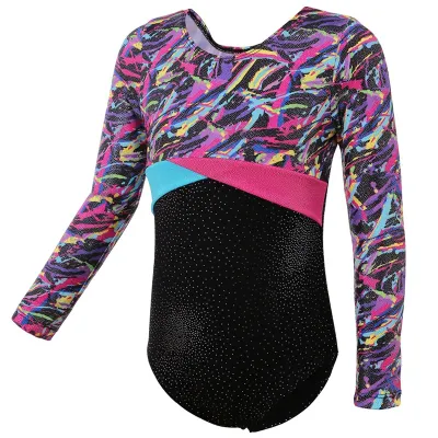 3-14 years old Gymnastics Sports uniforms for sports training Five styles of Girl body Shape training
