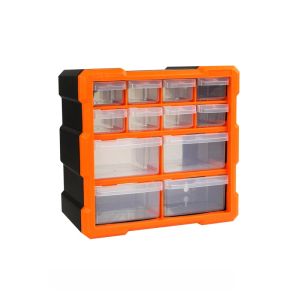 กล่องเก็บของแบบตู้ยาวพลาสติกสำหรับจัดระเบียบชิ้นส่วนเครื่องมือ Green Lin Drill Bit กล่องแยกชิ้นส่วนเหล็กกล้า