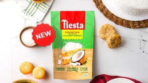 Fiesta Desiccated Coconut Shreds 150g Unsweetened Finely Shredded Ideal for Desserts Baking Cooking Premium Quality