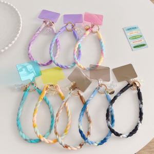 Colorful Silicone Chain Night Light Rope Handheld Short Mobile Phone Anti-slip Phone Holder Creative Digital Accessories