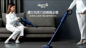 Deerma DX1000 Handheld Vacuum Cleaner 16Kpa Washing Filter Portable Mite Removal Instrument With Multiple Brush Heads