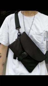 กระเป๋าสะพายข้างแฟชั่น คาดหน้าอก คาดเอว ดีไซน์เท่ ทันสมัย ใช้งานได้ทั้งชายและหญิง