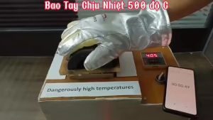 Bao tay chịu nhiệt 500 độ Castong chính hãng Găng tay chịu nhiệt độ cao Găng tay chống nóng 300 độ