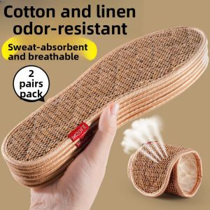 ZHIHAOEN | Absorbent Anti-Odor Breathable Womens Soft Sole Comfortable Elderly Cotton Insoles