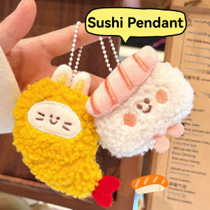 1/6 Pcs Cute Food Doll Pendant Plush Sushi Food Play Pendant Backpack Keychain Pendant