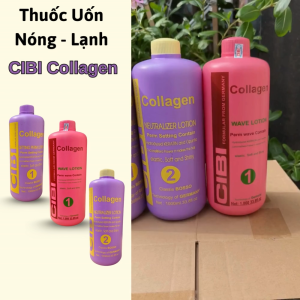 Thuốc Uốn Nóng - Lạnh CIBI Collagen  Mùi Thơm Dễ Chịu Không Gây Khô Tóc 1000ml