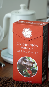 Cà Phê Chồn Cao Cấp Legend Revived - 100% Authentic Civet Coffee Robusta - Lên men tự nhiên - Hộp Giấy Mỹ Thuật - 125g