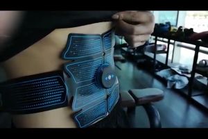 AccuWay EMS Abs Abdominal Muscle Stimulator Trainer USB Connect Fitness Equipment Training Gear Muscles Electrostimulator Toner Exercise