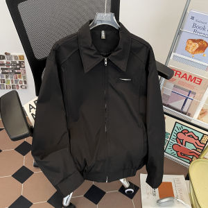 แจ็คเก็ตคอปกสูงสไตล์ย้อนยุคสำหรับผู้ชาย สไตล์ลำลอง ทรงหลวม สำหรับคู่รัก เสื้อคลุมกันหนาวแบบสวมหัว ปกติ แขนยาว สีสันสดใส