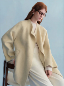DUSHU | Slim Fit Short Wool Coat