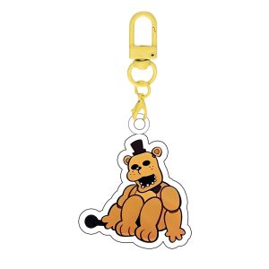 Bandai | for Hot New Game FNAF Peripheral Freddy Chica Bonnie Foxy Acrylic Keychain Backpack Decoration Pendant Exquisite Festival Gift