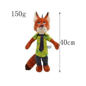 Disney | 40 Cm Disney Zootopia Character Nick Wilde Judy Hopps Cartoon Cute Toy Decoration Doll Model Birthday Christmas Gift for Friends