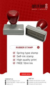 RUBBER SELF INKING STAMPER